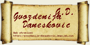 Gvozdenija Danesković vizit kartica